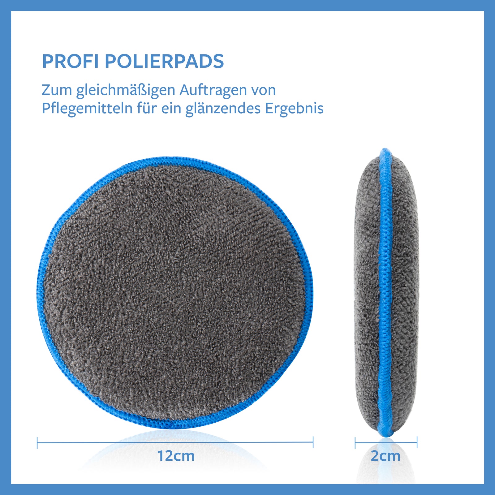 Carbigo® professionelle Polsterpads. Für gleichzeitiges Auftragen von Pflegeprodukten für ein glänzendes Ergebnis.