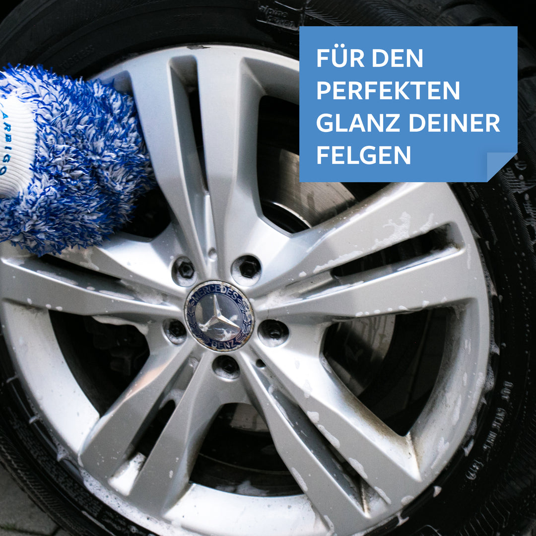Die glänzendsten Felgen mit dem Carbigo®-Produkt.