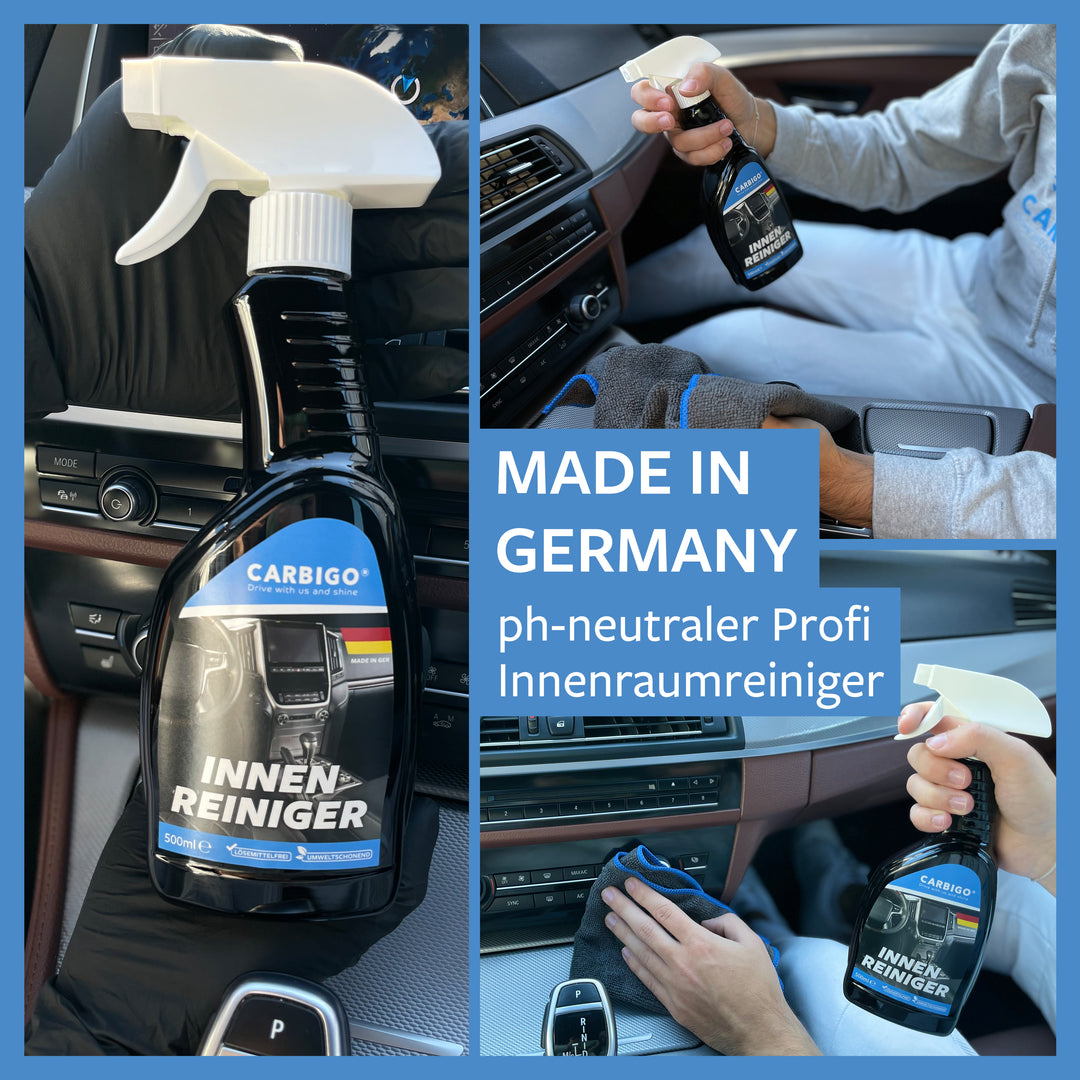 Carbigo® pH-neutrales Profi-Innenraumreinigungsmittel. Hergestellt in Deutschland!
